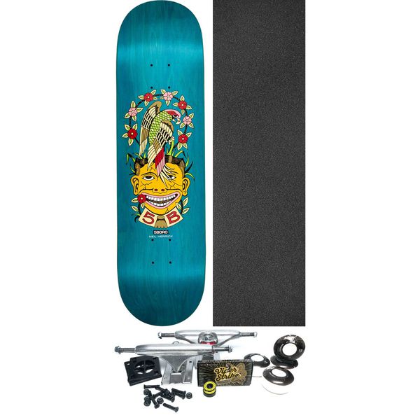 5Boro NYC Skateboards Neil Herrick Tomas Redrey Blue Skateboard Deck - 8.37" x 32" - Complete Skateboard Bundle